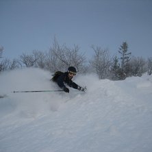 Efter mycket letande hittade vi &auml;ntligen ett bra . Photo: Erik Albano. Rider: Emil Albano.