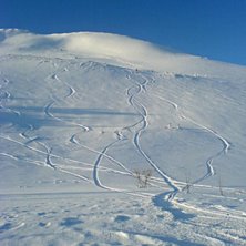 Vi knatade upp, det var sjukt mycket v&auml;rt m&ouml;dan. Photo: Jag.