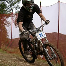 NM i Downhill. Photo: Nick Djupsj&ouml;. Rider: Nummer 21.