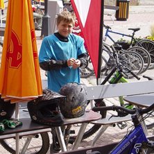 Har k&auml;kat p&aring; max. Photo: Pappa. Rider: Oskar Lindberg.
