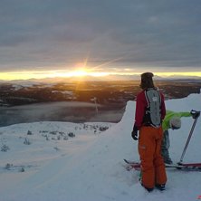 100 meter upp fr&aring;n duvedslinbana. Photo: Erik Kikajon. Rider: Linus Lerner och William Fj&auml;llstr&ouml;m.