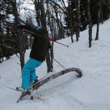 lite jibb i skogen. Photo: emil gustavsson. Rider: anton hartell.