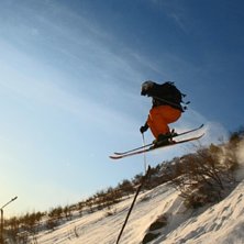 En ganska sk&ouml;n dag i &Aring;re.. Photo: Jonas Blomqvist. Rider: Erik Sundstr&ouml;m.