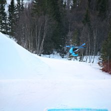flat 5 med en liten tail.. Photo: ove. Rider: jag.