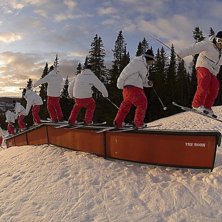 Det var inte mycket sn&ouml; i &Aring;re och parken &auml;r l&aring;. Photo: Jesper Molin. Rider: Ad@m.