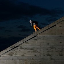 Tagen runt halv 10 p&aring; kv&auml;llen under en filmshoot. Photo: Johan St&aring;hlberg. Rider: &Aring;terkommer med det, Kille fr&aring;n &Ouml;sterrike.