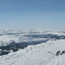 Bl&aring;kupa p&aring; Skutans topp mellan p&aring;skstormarna. Photo: Fredrik Billig.