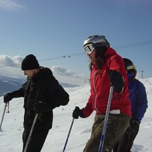 En fin skoldag p&aring; toppen. Photo: Danne Gustafsson. Rider: Kickan, Lump och Julia.