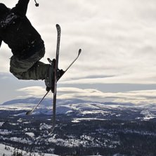 Ett &amp;quot;puderhopp&amp;quot; Oscar hade skott. Photo: Oscar Darle. Rider: Johannes Fr&auml;nd&aring;s.