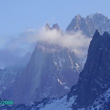 LES DRUS, AIGUILLE VERTE ET AIGUILLE DE L&amp;#039. Photo: magnus kastengren.