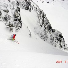 Mycket sn&ouml; denna dag. Mycket fint i r&auml;nnan.. Photo: Alexander Roglar. Rider: Alexander Larsson.