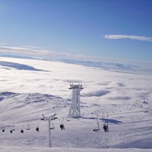 Utsikt fr&aring;n &Aring;re skutan en molnig dag... Photo: Andreas Lundberg.