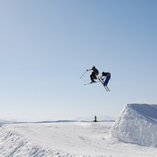 ja me bl&aring;a braller. Photo: pappa. Rider: jag o oskar.