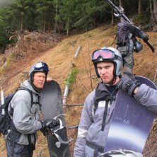 Knallat i skogen. Photo: Patrik. Rider: Martin jern tv, Rikard Rieckmann th Thomas.