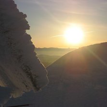 En sen kv&auml;ll p&aring; &aring;reskutan under alpina VM 2007 . Photo: Anna Winblad.