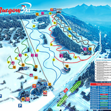 Trail map Jurgów Ski