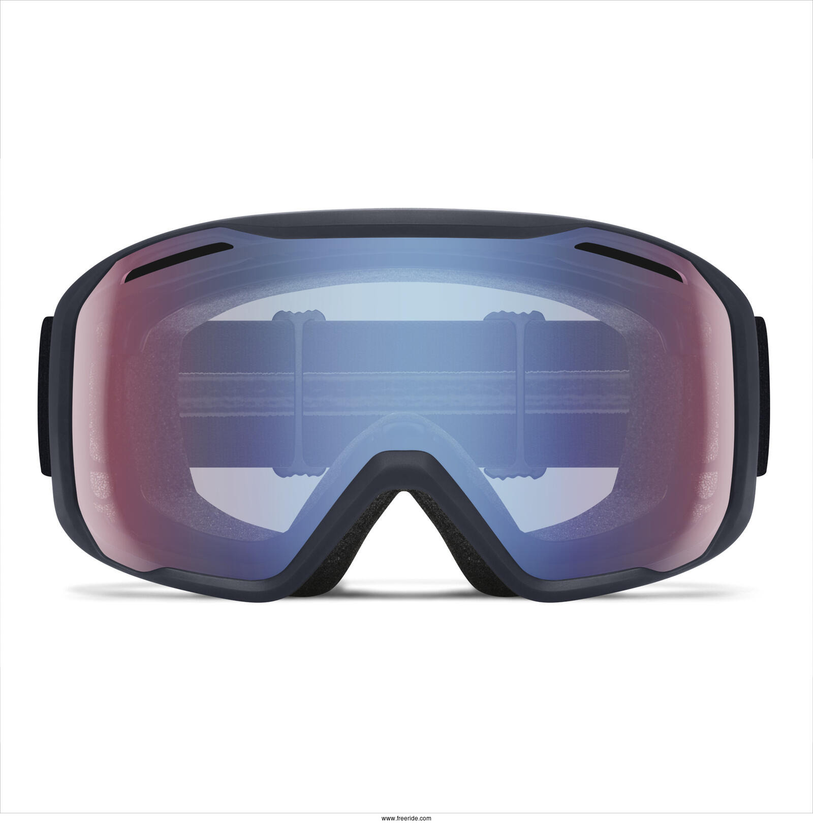 Maschera Da Sci Smith Blazer Senior - Lente Rossa Specchiata Cat.3 - Nero